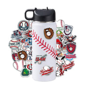 RhythmFit front view of 18 oz bottle showing baseball design and durable finish, ideal for kids