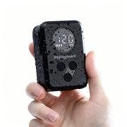 Ridingmark front view showing compact pump and LED display for easy transport