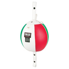 Ringside double end bag mounted in gym demonstrating movement for improving timing and reflexes