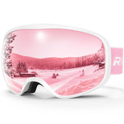 RIOROO front view of goggles showing wide field of vision and fit