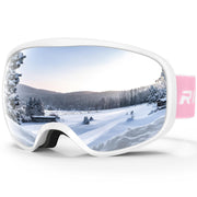 RIOROO front view of goggles showing wide lens and improved visibility