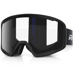 RIOROO front view of goggles showing wide field of vision and UV protection