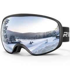 RIOROO front view goggles showing wide panoramic lens and sleek frame benefit clear vision