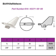 RisWhiteMeteors close-up of mounting holes for secure metal-to-metal contact