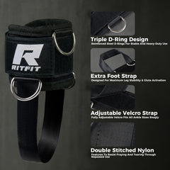 RitFit closeup of welded D‑rings demonstrating durable hardware