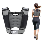 RitFit front view of vest showing secure Velcro and reflective safety benefit