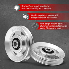 RitFit dual-sealed bearing detail ensuring quiet rotation and longer life