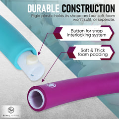RivalHippo detailed view of push-to-connect section locking to ensure secure, stable hooping