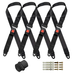 RIZINKART front view of belt kit shows easy fit and secure fastening