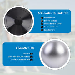 Roadtofree shot put textured grip close-up for improved handling and slip prevention