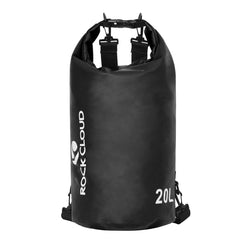 ROCK CLOUD front view of dry bag showing capacity and design benefits