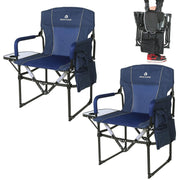 ROCK CLOUD front view showing folded and unfolded chairs for easy transport