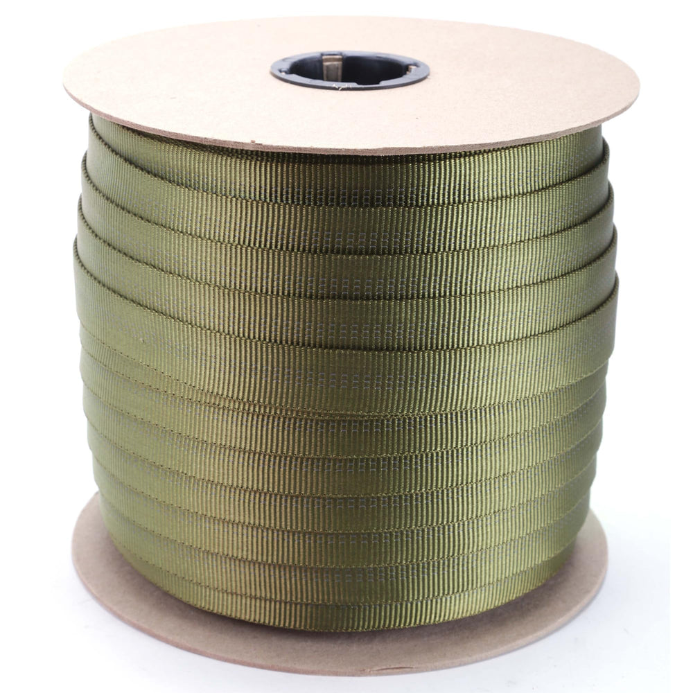 Rock-N-Rescue front view webbing roll showing durable 25-foot length benefit