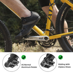 ROCKBROS close-up of flat side with stainless steel pins offering superior grip