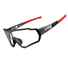 ROCKBROS front view showing sporty frame and full-face coverage benefit