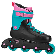 Roller Derby South Beach front profile shows colorful design and sturdy shell for confident skating