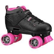 Roller Derby STR Seven front view showing boot and toe stop for reliable control