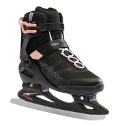 Rollerblade Igniter Ice front view showing black and rose gold shell for stylish comfort