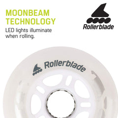 Rollerblade Moonbeam close-up of urethane texture highlighting durability and grip