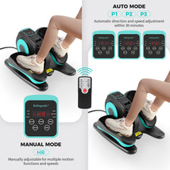 rollingsurfer LCD screen and wireless remote showing exercise data and easy control