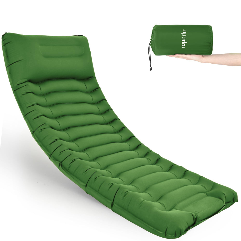 ropoda front view inflated pad showing full thickness and stable support