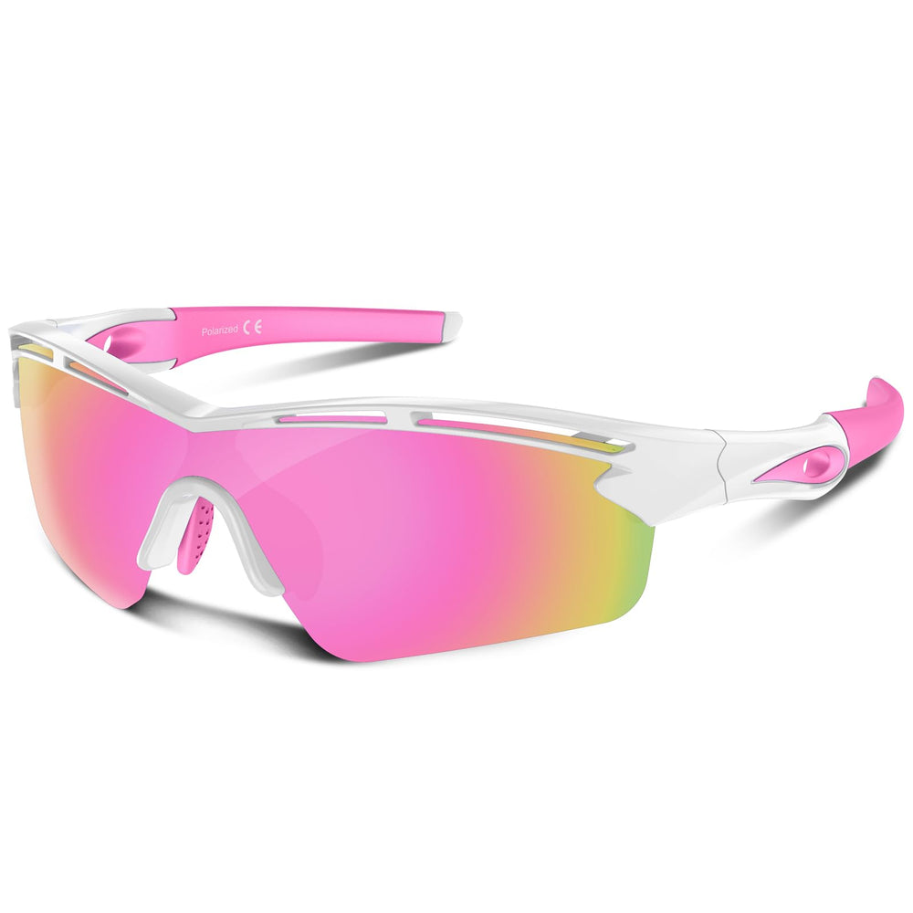 Rosemal front view of sunglasses showing sporty fit and stylish protection