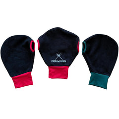ROWPRO front view of pogies set showing color-coded port and starboard benefits