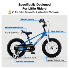 RoyalBaby handlebars and shortened brake lever for easier stopping benefit