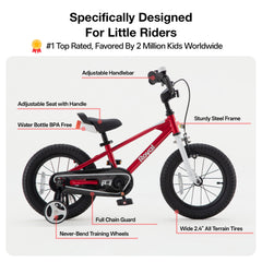 RoyalBaby Freestyle adjustable seat post and quick-fit clamp for growing kids