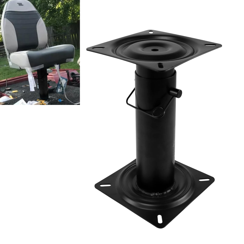 RULLINE pedestal front view showing sturdy powder-coated finish and mounting points