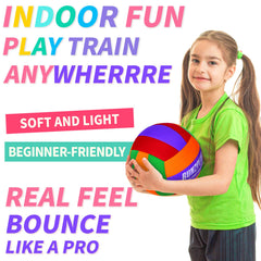 RUN2PEAK inflated ball beside a ruler showing scale and easy handling benefit