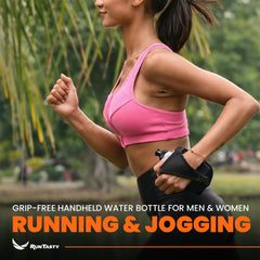 Runtasty water-resistant pocket holding ID and cash safely during exercise