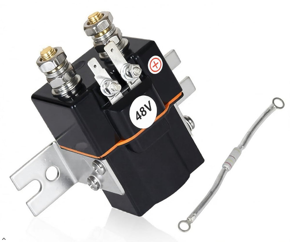 Sabeweile solenoid front view showing mounting and terminals for easy replacement