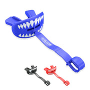 SAFEJAWZ shark lip guard front view showing full lip protection and comfort
