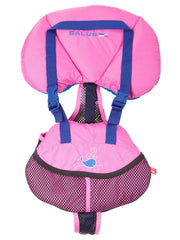 Salus Bijoux baby vest front view showing secure fit and easy adjustments