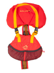 Salus Bijoux front view showing red vest and secure fit benefit