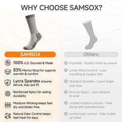 SAMSOX sock inside a boot showing scale and improved boot fit