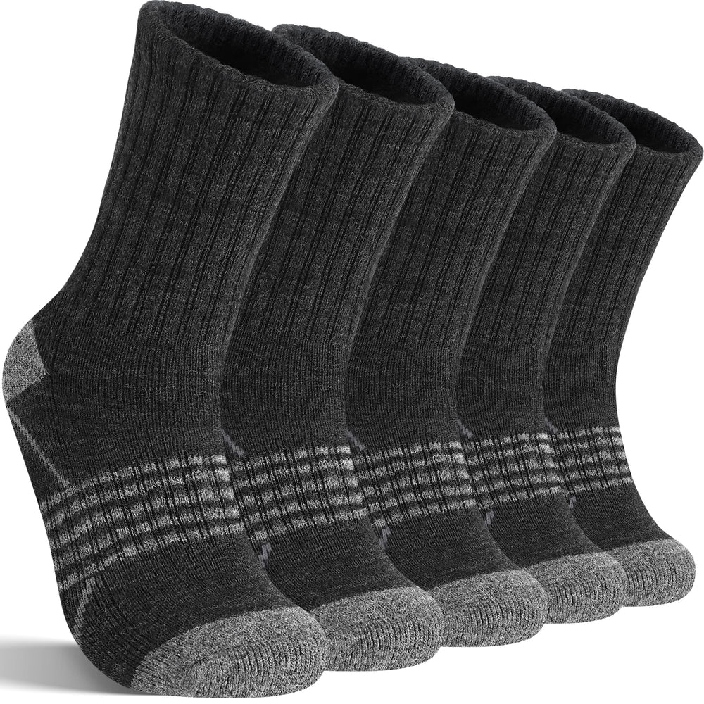 Sandsuced front packaging showing five dark gray pairs and warmth benefit