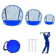 SANTA CASA front view of pop-up chipping net showing target and benefit of clear aiming