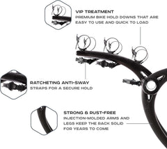 Saris Bones anti-sway strap detail keeping bikes stable during transit