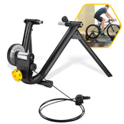 Saris Mag+ front view showing foldable frame and stable base benefit