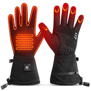 SAVIOR HEAT front view of rechargeable heated glove liners showing slim fit and design benefit: seamless layering