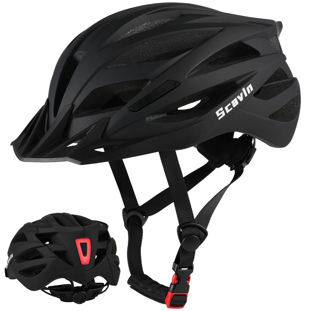 Scavin front view helmet showing shell and vents for protection