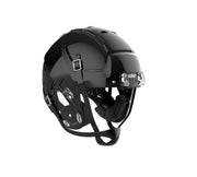 Schutt F7 LX1 front shell view showing black finish and mounting points for facemask