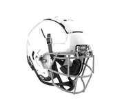 Schutt Youth F7 LX1 front view showing shell and ventilation for improved impact distribution
