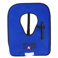 Scuba Choice crotch strap closeup demonstrating secure anti-ride benefit