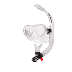 SCUBAPRO Trinidad front view showing mask and snorkel for clear vision and easy clearing