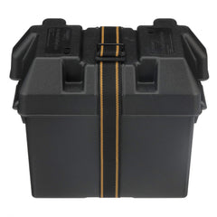 SEACHOICE front view of Group 27 battery box showing secure enclosure benefit