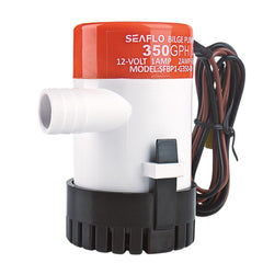 SEAFLO pump front view showing compact profile and fast water removal