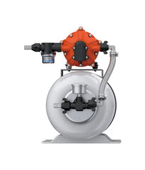 SEAFLO accumulator tank close-up, reduces cycling and noise